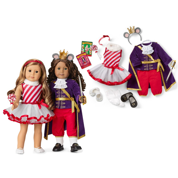 American Girl LAND OF SWEETS & MOUSE KING 2 Outfits SET Nutcracker Suite Ballet - Picture 3 of 16